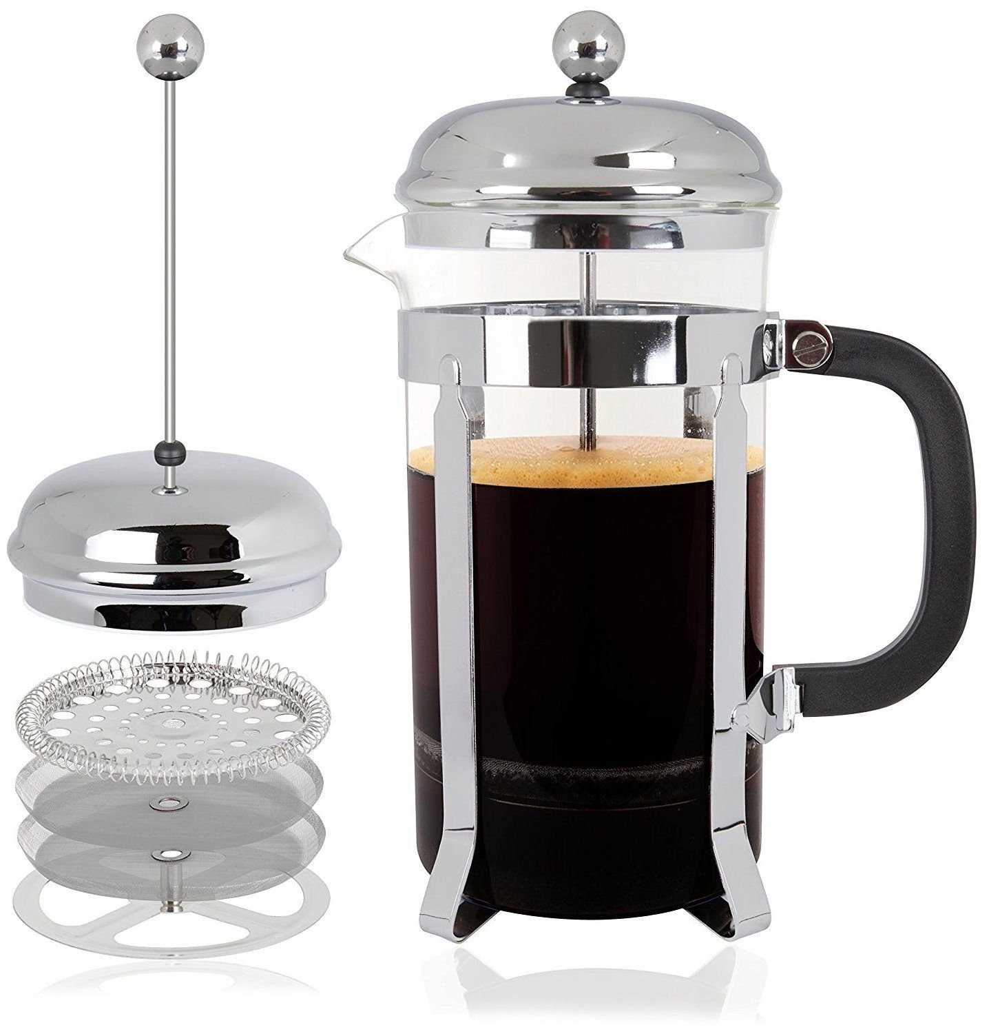 Coffee Tea Sets Stainless Steel Household Kitchen French Press Coffee Tea Maker