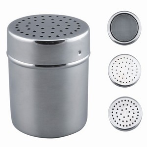 Stainless steel spice bottles salt chocolate seasoning pepper shaker with rotating cover