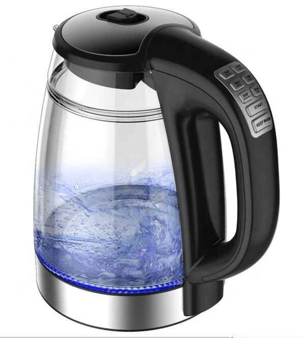 New double wall glass electric kettle with keep warm function