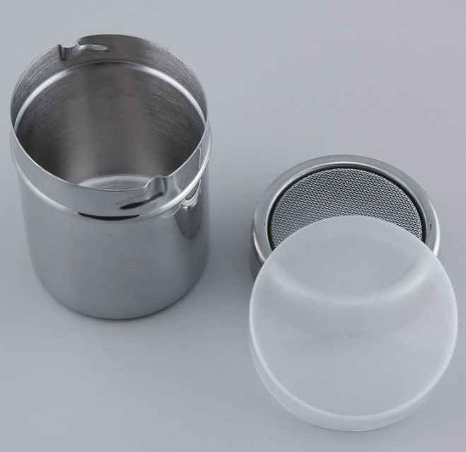 Stainless steel spice bottles salt chocolate seasoning pepper shaker with rotating cover