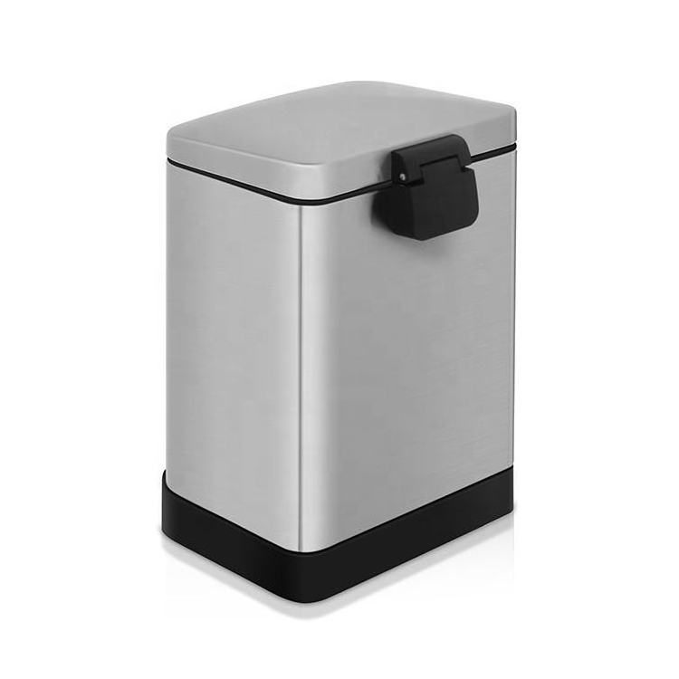 Best Sale Round Stainless Steel Matted Finished Kitchen Recycling Foot Pedal Trash Can Hotel Garbage Bin Office Waste Bin