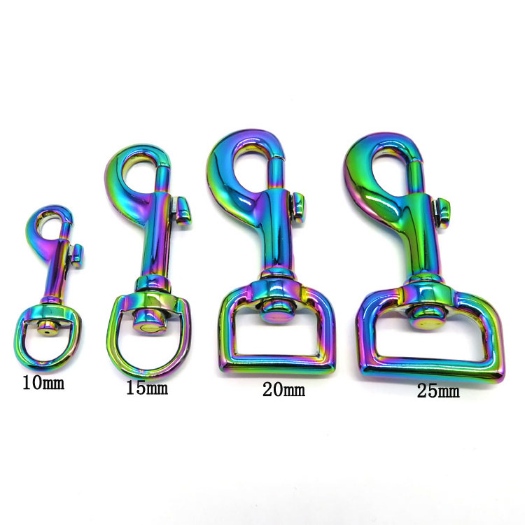 15mm 20mm 25mm Metal Carabiner Strap Seat Belt Buckle DIY Bag Pet Dog Leash Lobster Clip Hook Sewing Accessory Snap Clasp