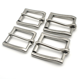 Polished Finish Stainless Steel  Buckle Single Prong Replacement Roller Belt Buckle Fits 30mm 34mm 38mm Wide Belt