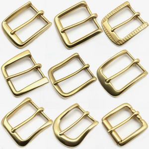 40mm Men Pure Brass Buckle for Belt Head Metal Copper Pin Buckles DIY Manual Craft Decoration 38-39mm Belts