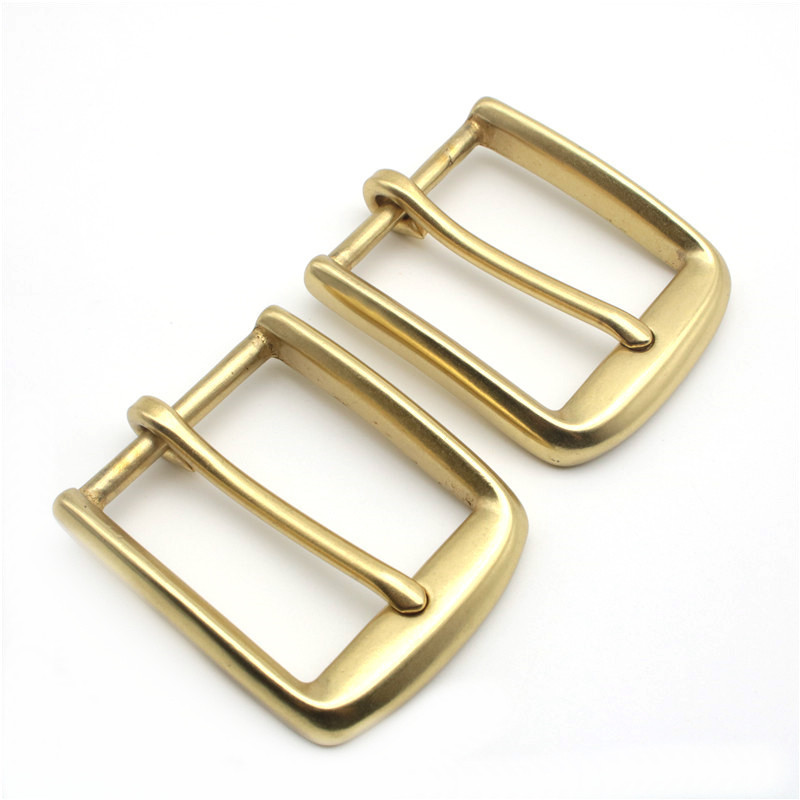 40mm Men Pure Brass Buckle for Belt Head Metal Copper Pin Buckles DIY Manual Craft Decoration 38-39mm Belts