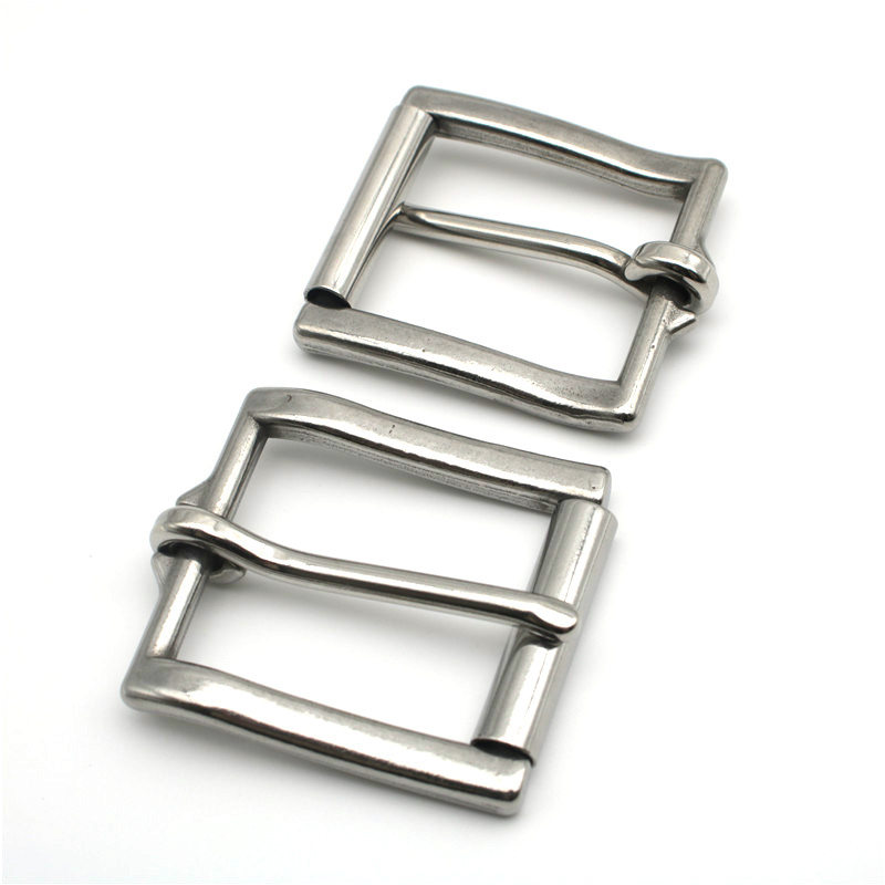 Polished Finish Stainless Steel  Buckle Single Prong Replacement Roller Belt Buckle Fits 30mm 34mm 38mm Wide Belt