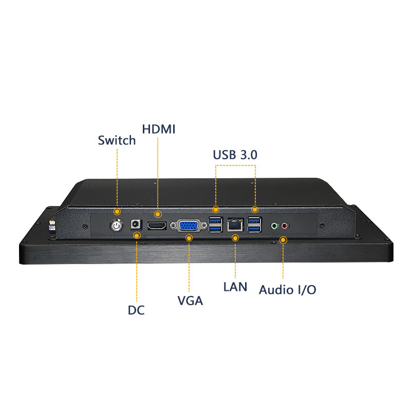 18.5 inch Customized Industrial Computer High Data Security Resistive Touch Touch Screen All in one Industrial Computer