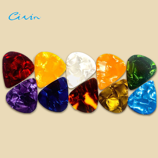 Oem Wholesale Musical Stringed Instrument Accessories Acoustic Electric Guitar Celluloid Picks