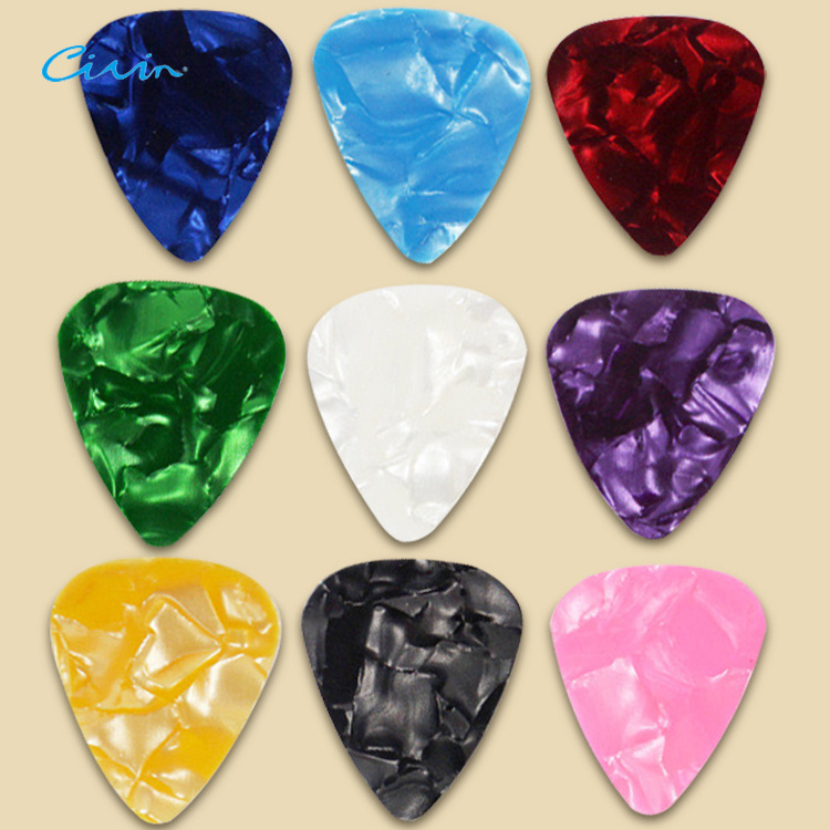 Oem Wholesale Musical Stringed Instrument Accessories Acoustic Electric Guitar Celluloid Picks