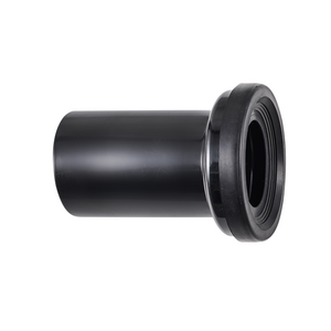 Drainage Drain Pipe with Seal Rubber, Discharge Bend Pipe Plastic HDPE Concealed Cistern Toilet Straight Black