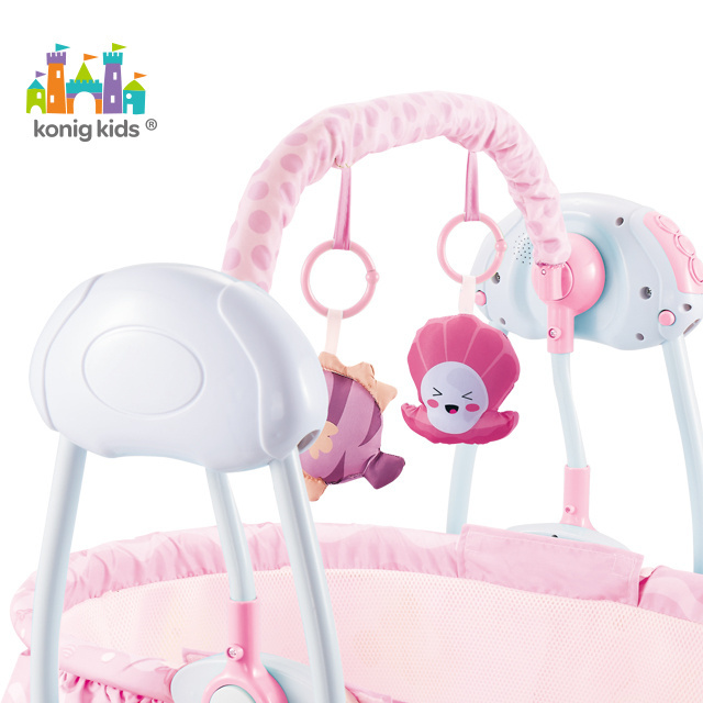 Konig Kids balancaur bebe Infant Remote Control Baby Swing Electric Cradle Baby Bed Automatic Swing Rocking Baby Cradle