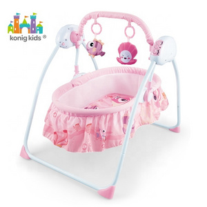 Konig Kids balancaur bebe Infant Remote Control Baby Swing Electric Cradle Baby Bed Automatic Swing Rocking Baby Cradle