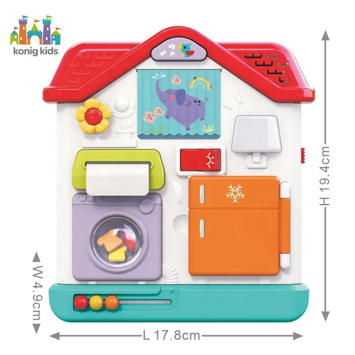 Konig Kids New Arrivals Educational Sensory Training House Baby Plastic Activity Learning Montessori Toys