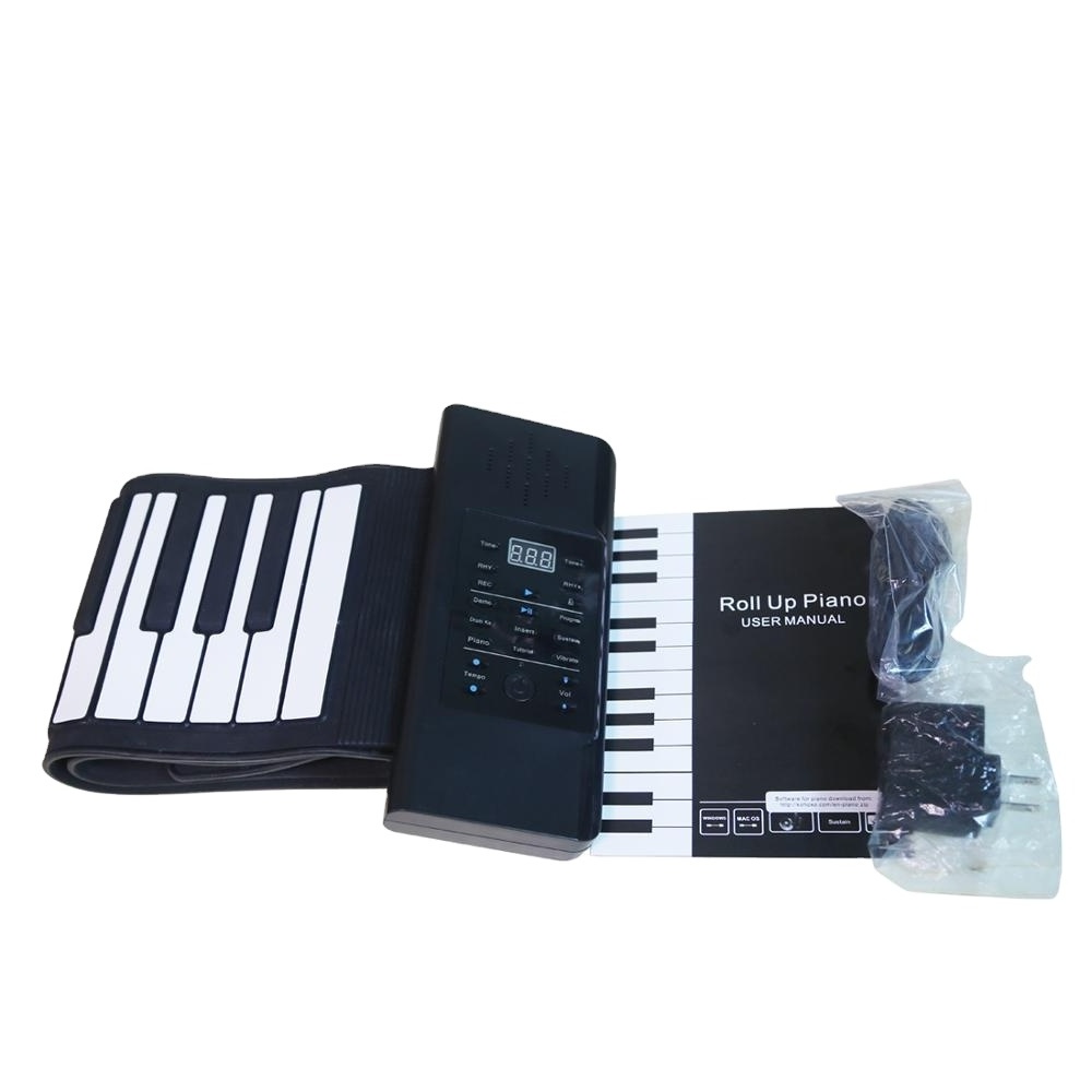 Silicone children electronic organ musical toys learning piano keyboard