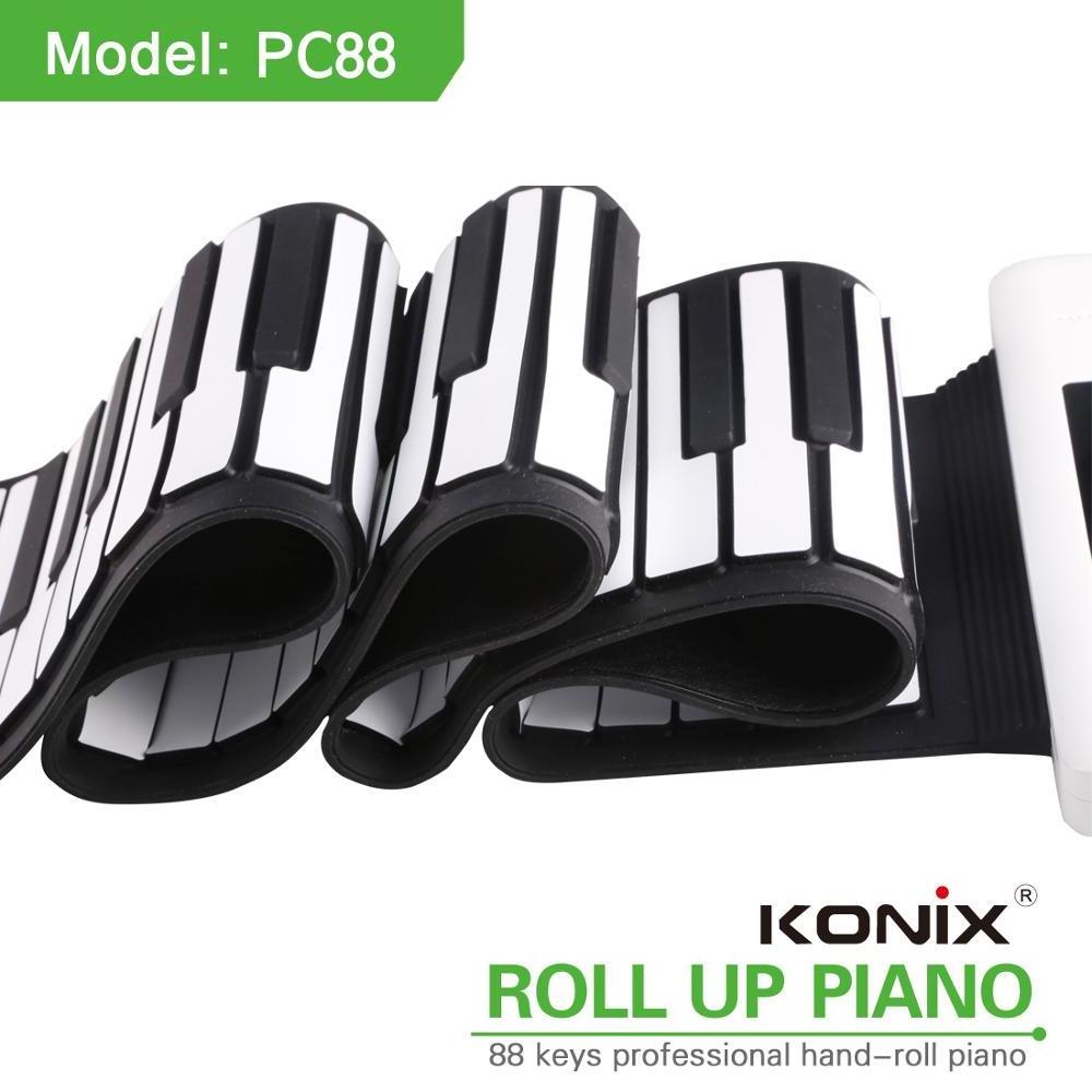 Digital Piano Musical instrument 88 keys roll up piano/foldable piano keyboard/flexible keyboard piano