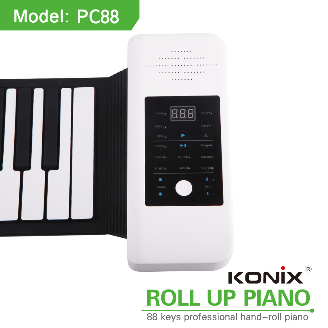 Digital Piano Musical instrument 88 keys roll up piano/foldable piano keyboard/flexible keyboard piano