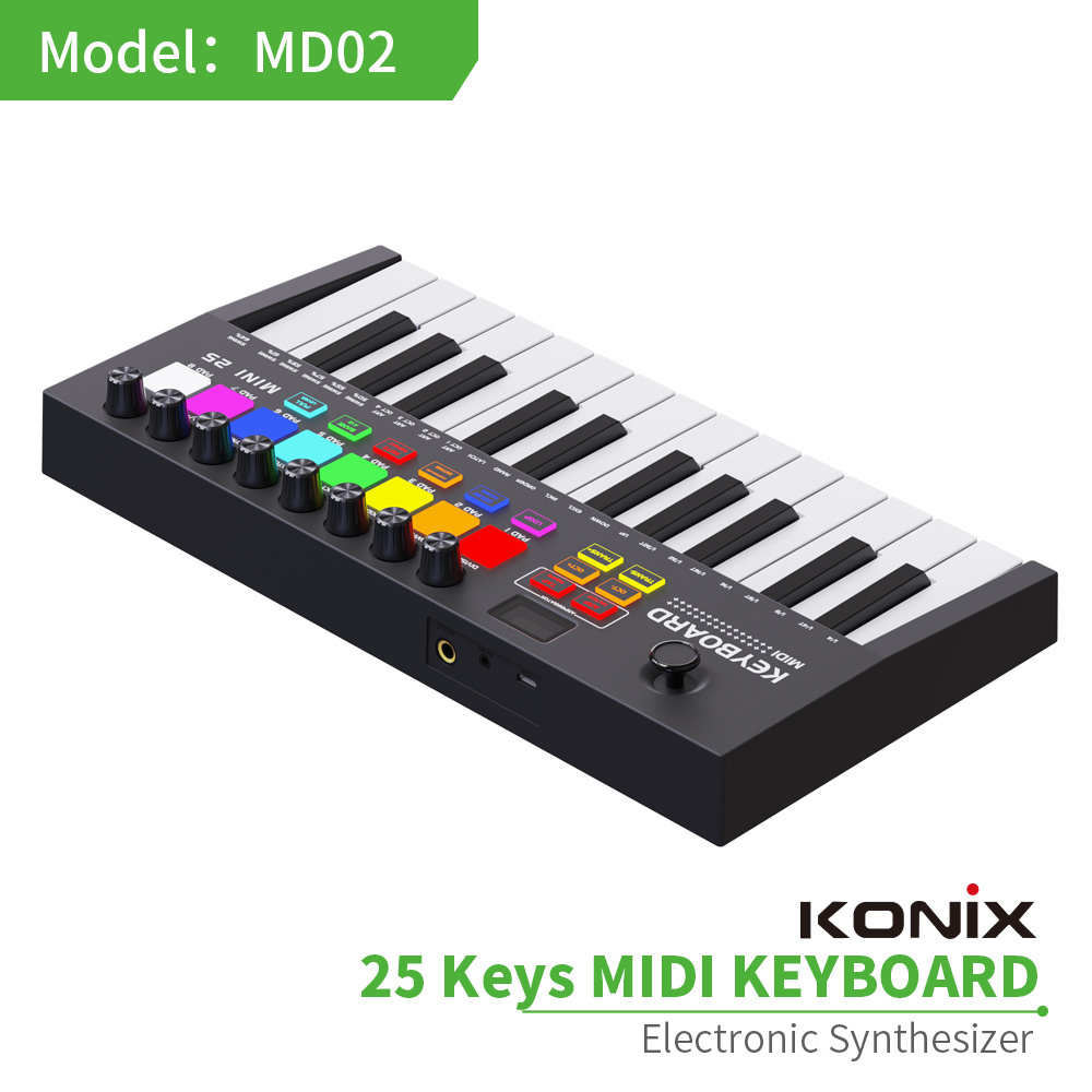 New Good Quality 25 Key Midi Keyboard Controller Digital Music Mini Piano M Audio Midi Keyboard