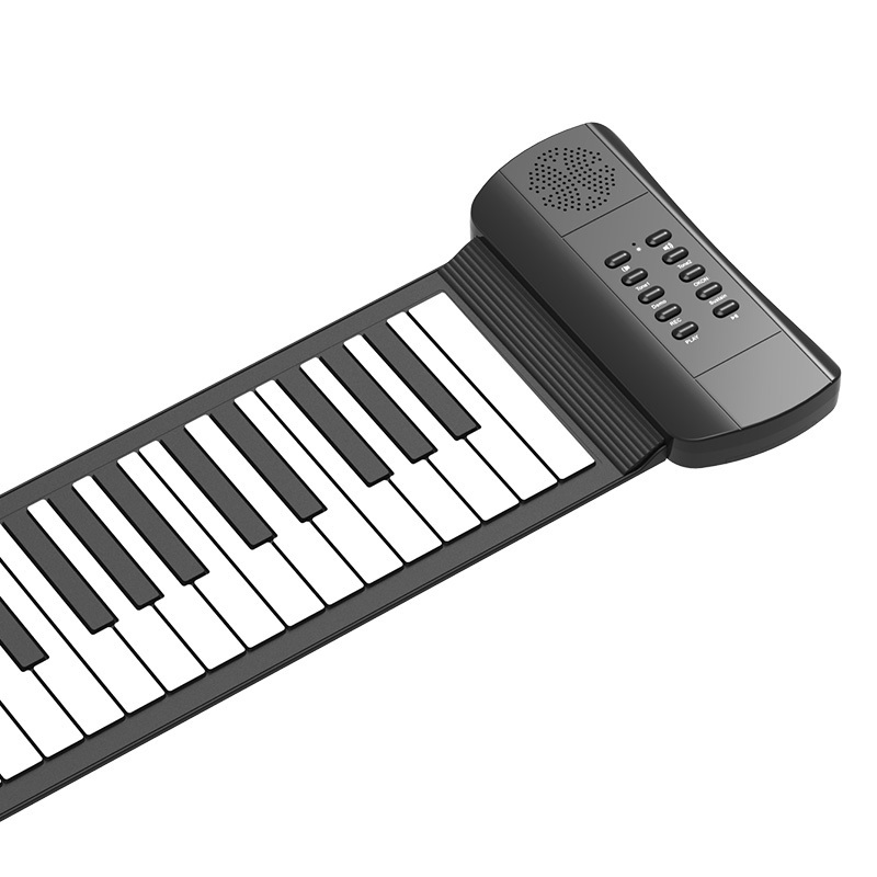 61Keys Roll Up Piano Folding Portable Keyboard Mini Electronic Hand Piano Music Gifts Educational Toys for Digital Beginner Pia