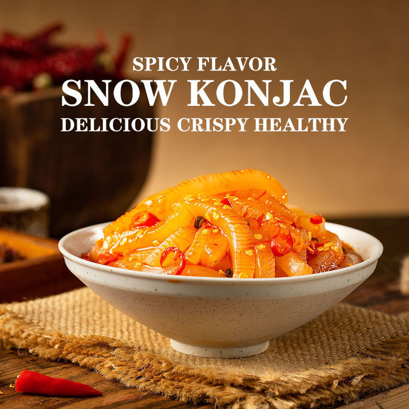 Korea's top brand 600g slimming and fat-reducing delicious spicy snow konjac healthy green organic konjac latiao