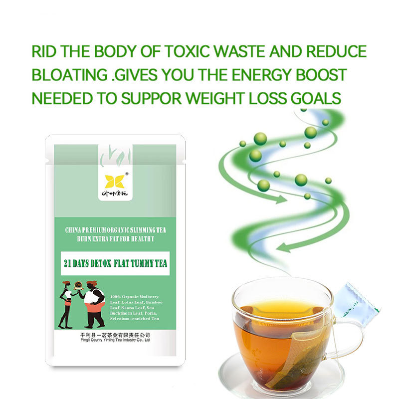 Hot Selling 21 Days Slimming Tea Detox Flat Belly Tea Instant Slim Green Organic Cleansing Detox Slimming Tea