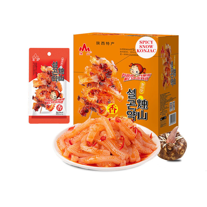 Korea's top brand 600g slimming and fat-reducing delicious spicy snow konjac healthy green organic konjac latiao