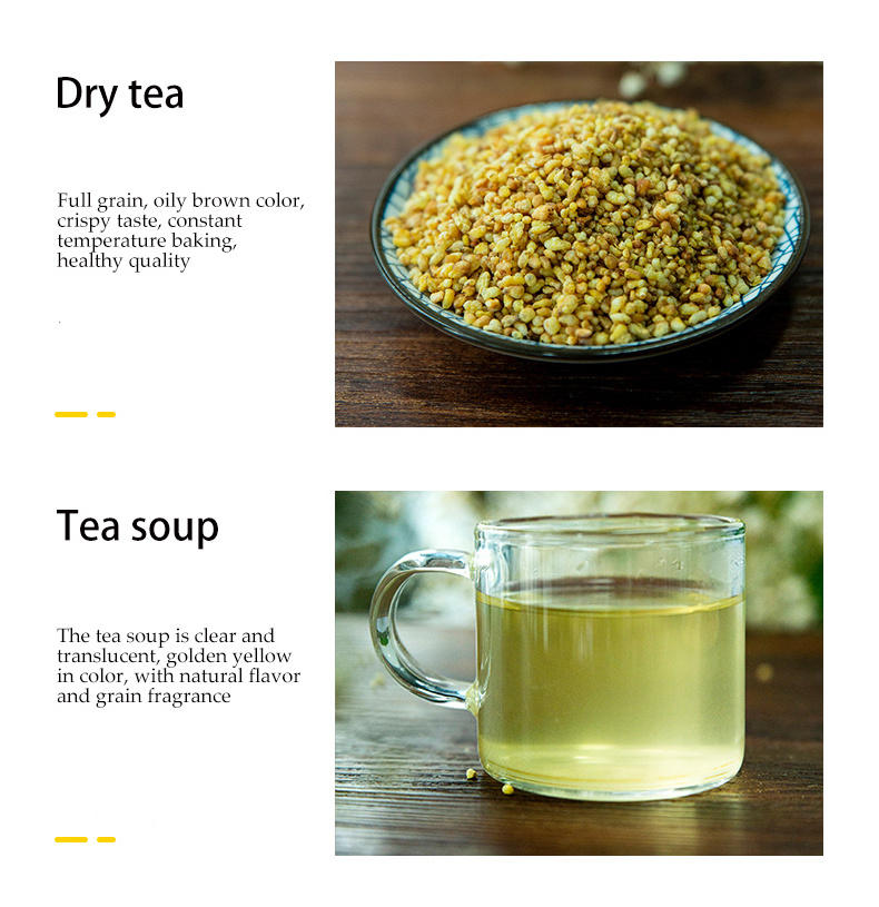 Hot selling healthy organic detoxification slimming buckwheat tea granules yellow tartary buckwheat tea enhances immunity