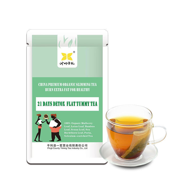 Hot Selling 21 Days Slimming Tea Detox Flat Belly Tea Instant Slim Green Organic Cleansing Detox Slimming Tea