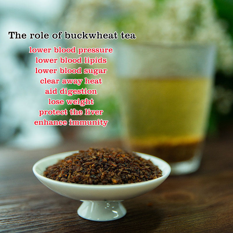 Hot selling healthy organic detoxification slimming buckwheat tea granules yellow tartary buckwheat tea enhances immunity