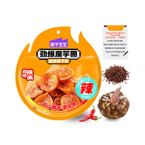 Free sample OEM60g Shaanxi spicy konjac circles low fat low calorie detoxification weight loss high quality konjac chips