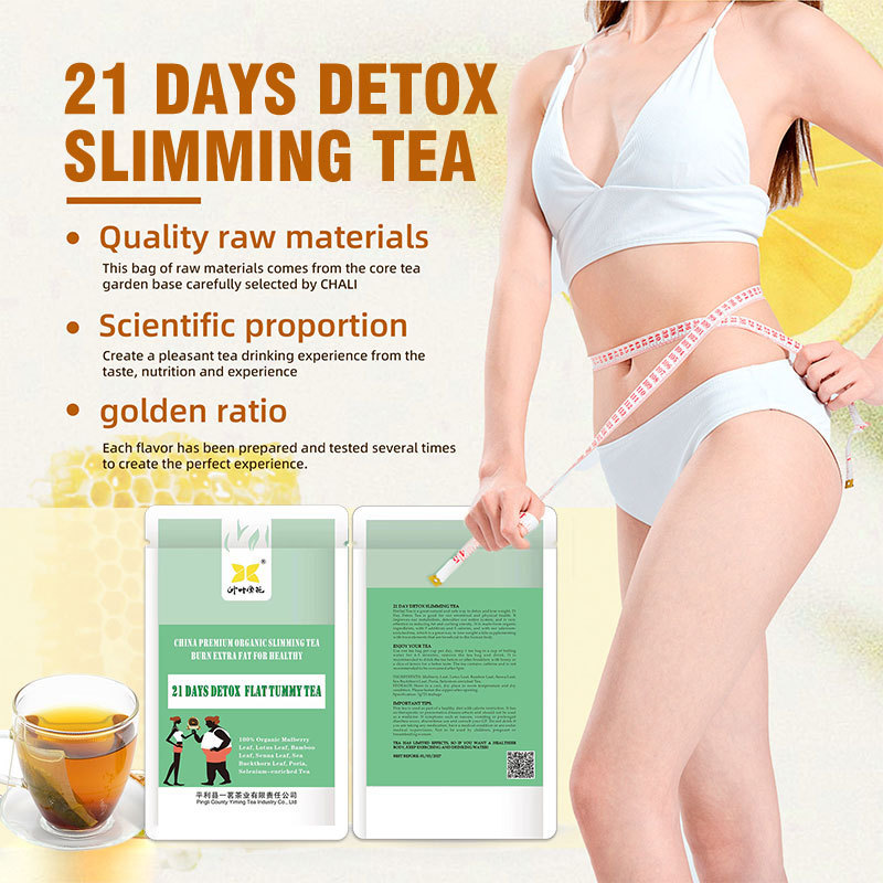 Hot Selling 21 Days Slimming Tea Detox Flat Belly Tea Instant Slim Green Organic Cleansing Detox Slimming Tea