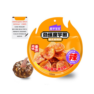 Konjac food factory direct sales 60g Chongqing spicy Konjac Circle high dietary fiber low calorie slimming konjac chips