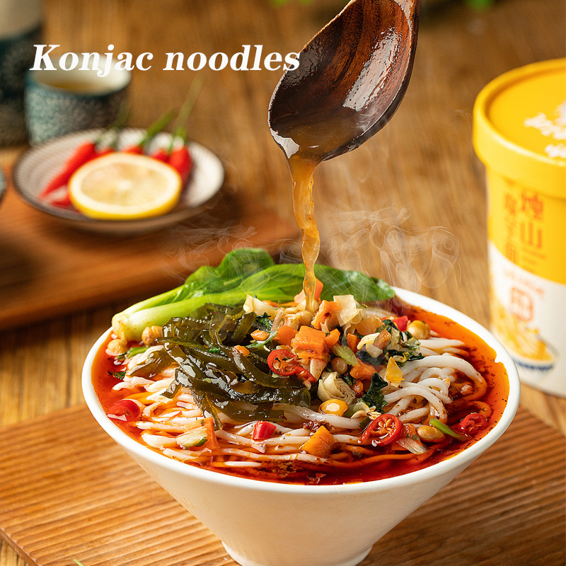 Chinese Konjac Food 307g Healthy Fat Reduced Konjac Instant Noodles Zero Fat Zero Calorie Low Sugar Hot Sour Konjac Noodles