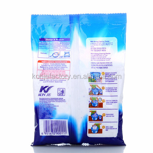 Dash washing detergent powder /plastic packaging bag for cleaning powder