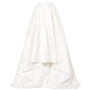 Custom New Fashion Asymmetric Satin Maxi Silk Skirts Women Girls Clothing Pleated Female Midi Skirt