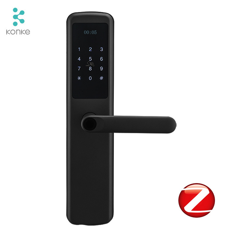 Konke zigbee home automation system fingerprint keyless smart door lock app remote Smart Home Key