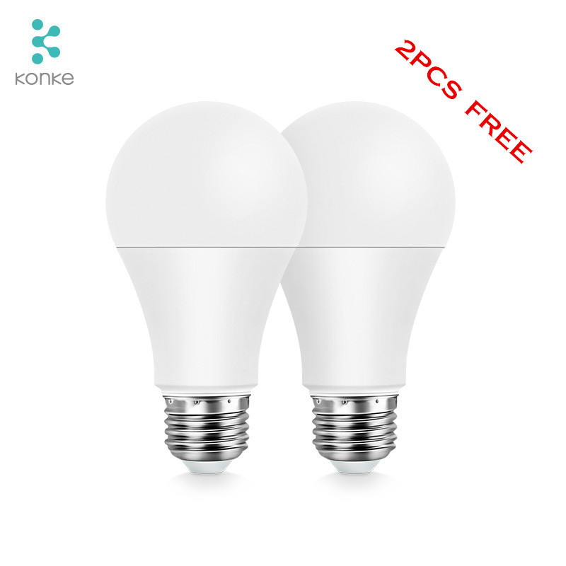 supports alexa Konke app wifi intelligent light bulb energy saving smart wifi bulb e26 dimmable led bulb