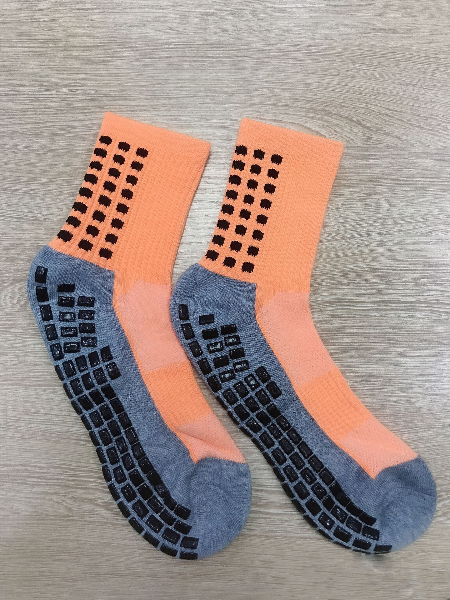 KonLee football soccer high quality socks custom knit manufacturer anti slip men short sock meias football socks