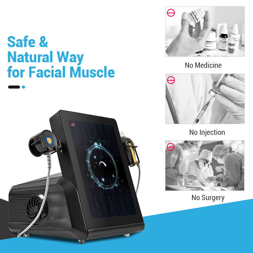 Newest mfface rf ems pe face lift machine for forehead eyes cheek lifting