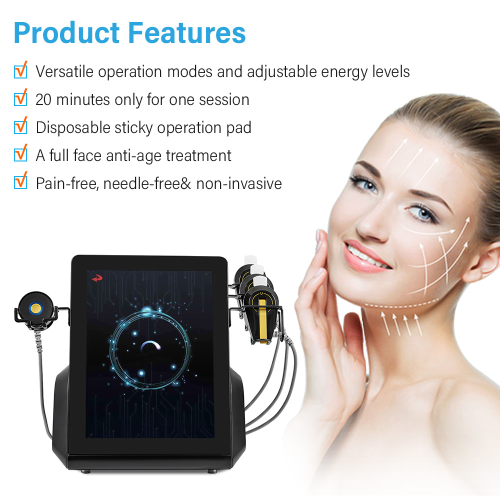 Newest mfface rf ems pe face lift machine for forehead eyes cheek lifting