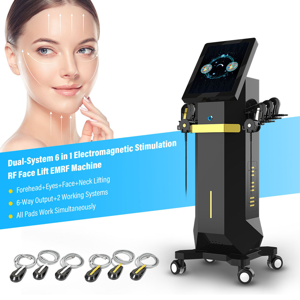 Factory Offer PE-Face Ems RF Wrinkle Removal EM PE Face Lifting Beauty Machine Muscle Tesla shape EMRF