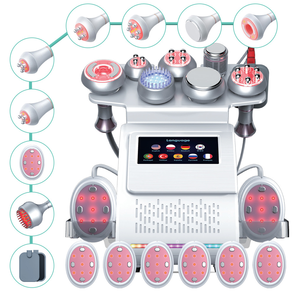 9 in1 80K Cavitation RF BIO EMS Lipolaser Slimming loss weight Remove cellulite Machine