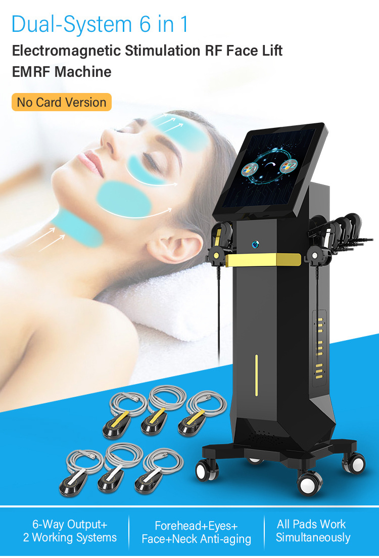 Factory Offer PE-Face Ems RF Wrinkle Removal EM PE Face Lifting Beauty Machine Muscle Tesla shape EMRF