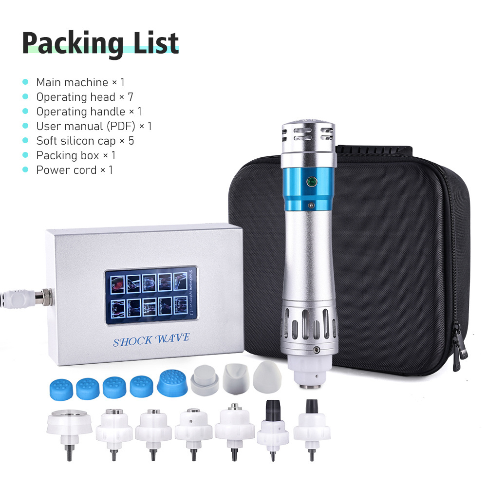 Bag size ED treatment shock wave therapy equipment eswt home use shockwave therapy machine for pain relief