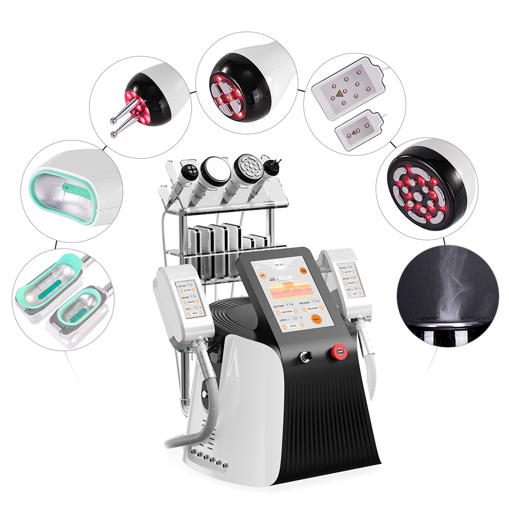 9 in 1 double chin freeze fat cavitation rf 360 cryo slimming machine criolipolisis machine cryolipolysis lipo laser