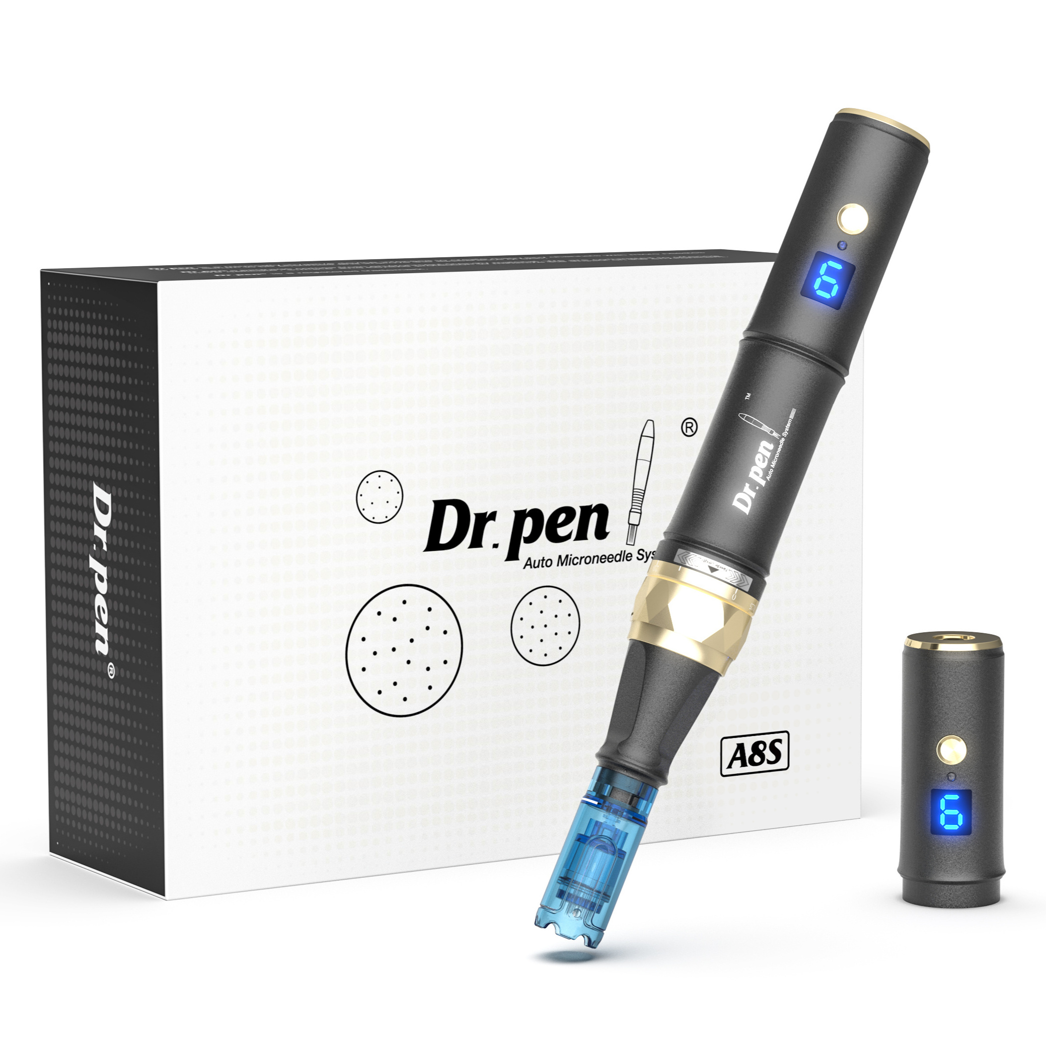 Custom logo microneedling dr pen A8S Electric dermapen derma pen A8S professional