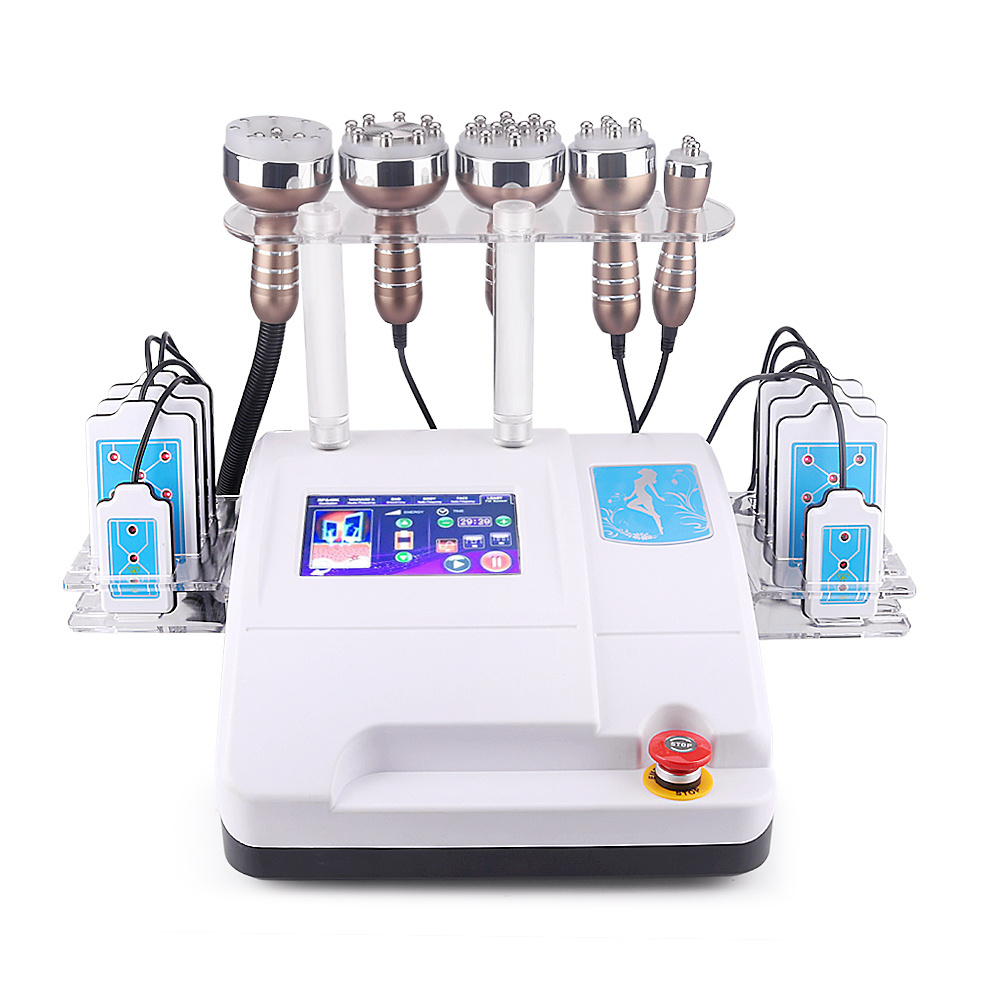 2021 new 6 in 1 multifunction cavitation rf vacuum slimming lipo laser machine for sale