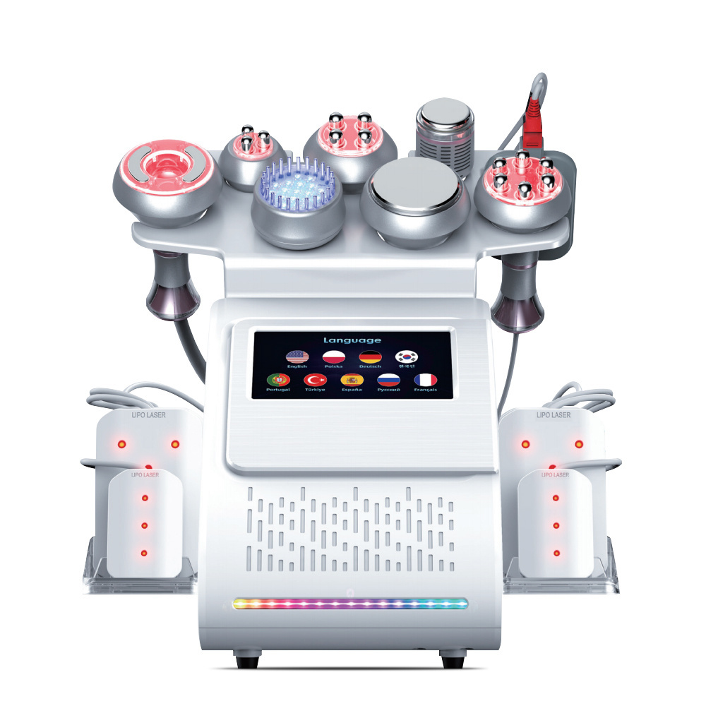 Newest 9 in 1 cavitation machine 80k laser rf fat lipo cavitation slimming machine Ems pads Lipocavitation 80 k