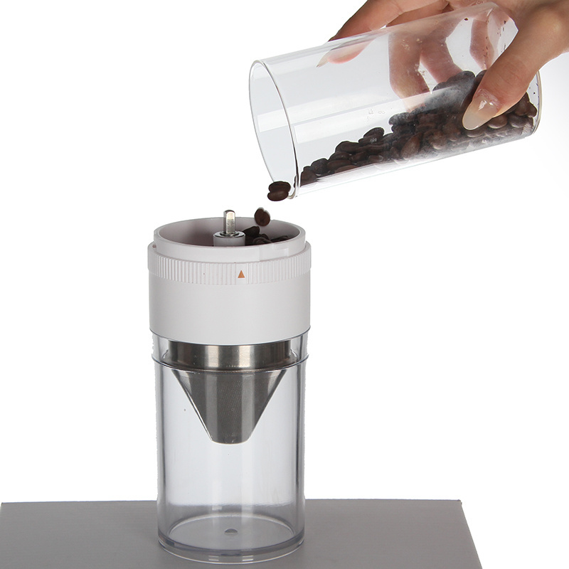 2022 wireless battery operated mini electric drip coarse coffee grinder cheap bean to cup with grinder coffee machine