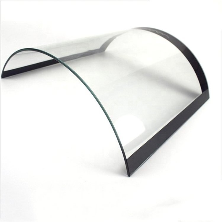 Factory customized high strength hot press bending glass curved surface hot bending arc fireplace glass panel