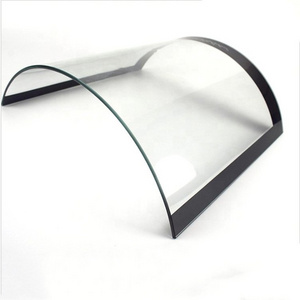 Factory customized high strength hot press bending glass curved surface hot bending arc fireplace glass panel